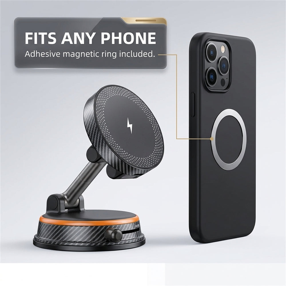 Fits any phone - adhesive magnetic ring included