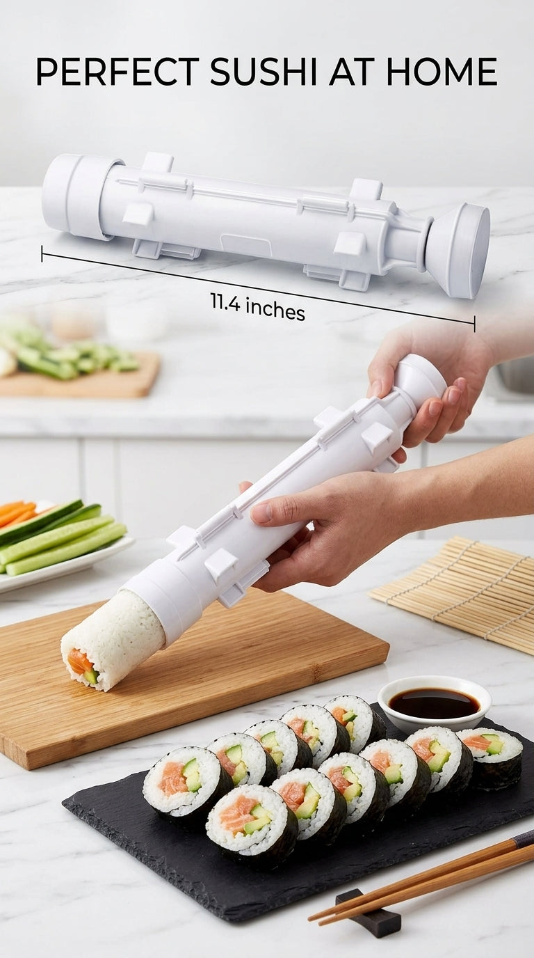 Perfect sushi at home with the sushi bazooka roller mold