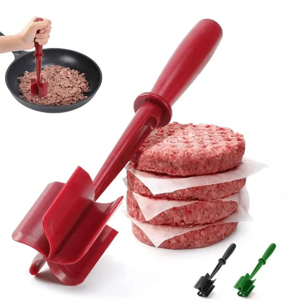 1Pc Meat Chopper, Meat Shredder, Heat Resistant Suitable for Hamburger Meat Ground Beef Smasher
