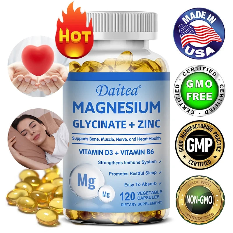 Magnesium and Zinc Supplement Capsules