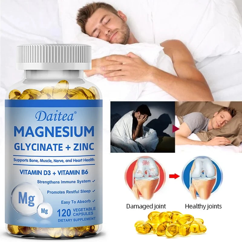 Magnesium and Zinc Supplement Capsules