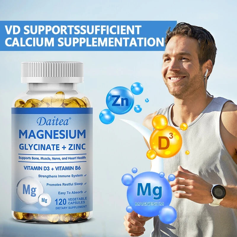 Magnesium and Zinc Supplement Capsules