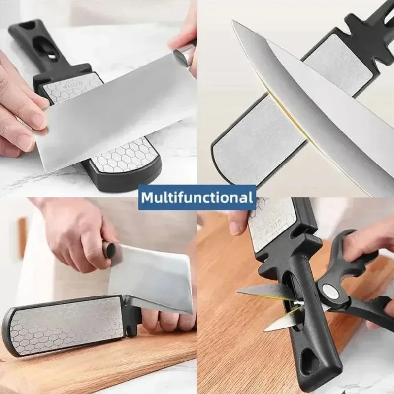 Afilador de Cuchillos 5 en 1 — Barras de Diamante 400/1000, Tungsteno y Cerámica