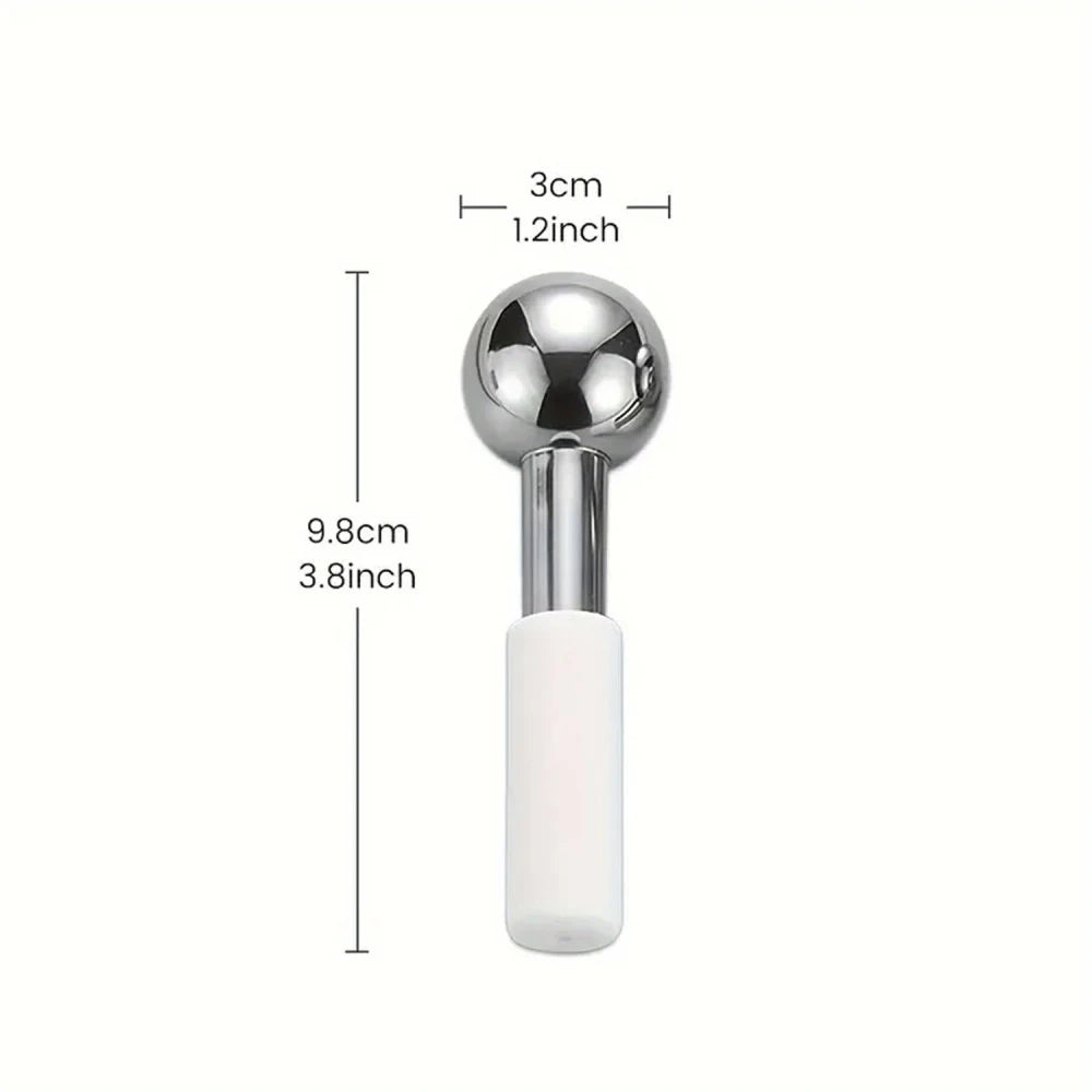 Globos de Hielo Faciales Acero Inox - Refresca y Desinflama la Cara