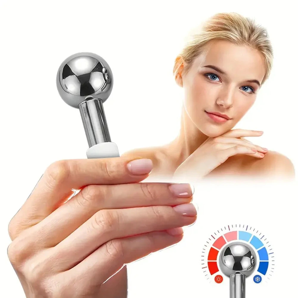 Globos de Hielo Faciales Acero Inox - Refresca y Desinflama la Cara