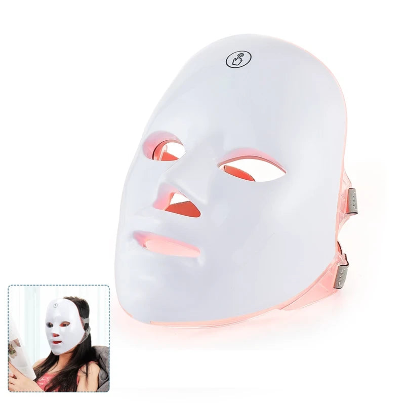 Wireless LED Mask 7 Color LED Face Mask Photon Skin Firming anti Aging Rejuvenation Beauty Mask Machine