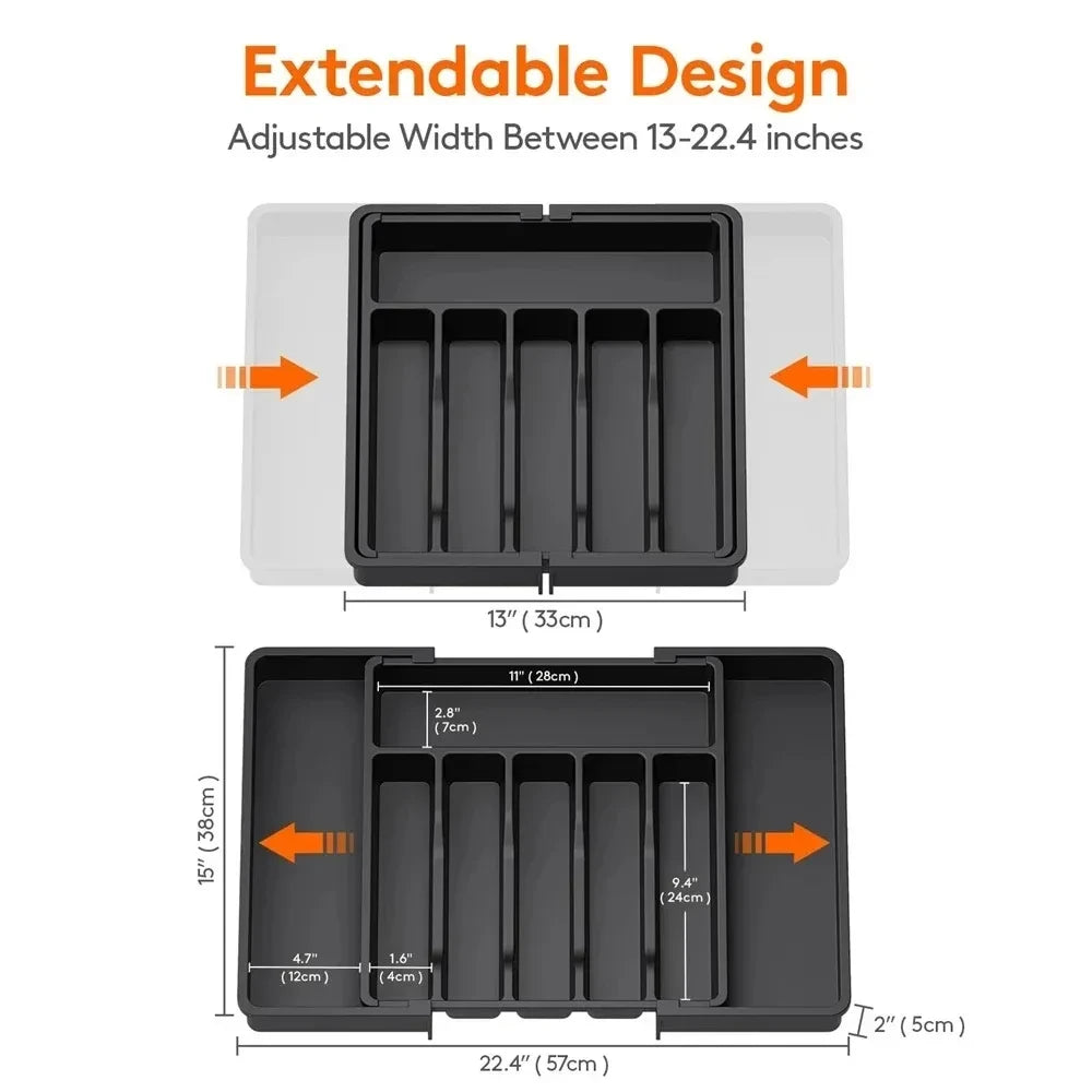 Adjustable Drawer Dividers - Expandable Home Organizer