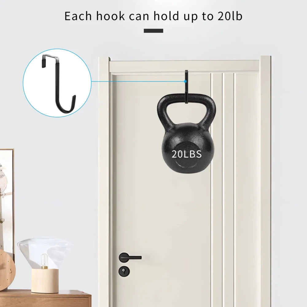 Over the Door Hooks - No-Drill Door Organizer
