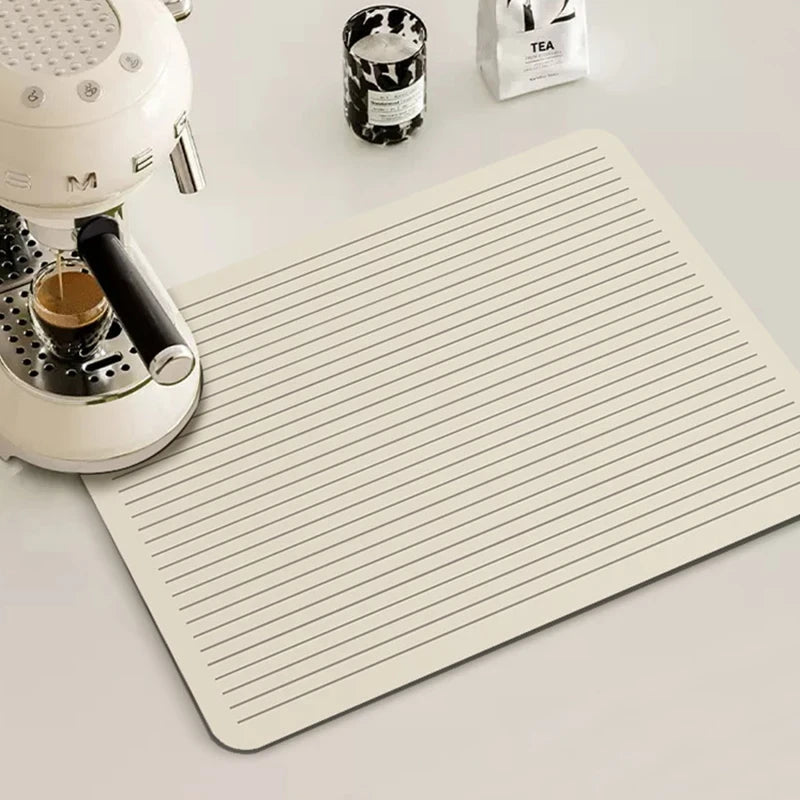 Dish Drying Mat for Kitchen Counter 15x18 – Super Absorbent Quick Dry Dish Mat, Easy Clean, Rollable & Cuttable