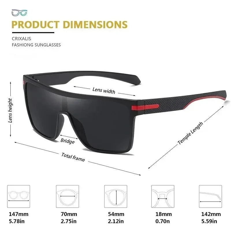 Gafas de Sol Deportivas Shield Lente Espejo Tornasol UV400