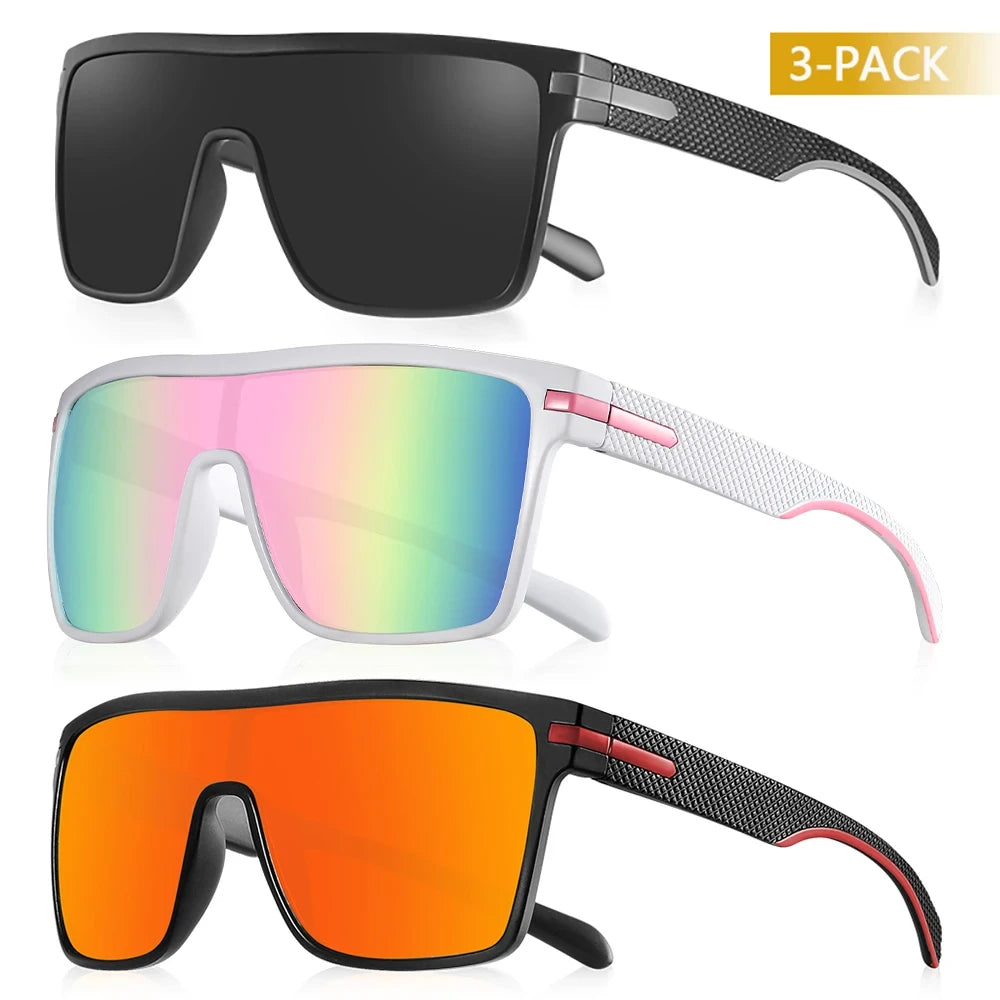 Gafas de Sol Deportivas Shield Lente Espejo Tornasol UV400