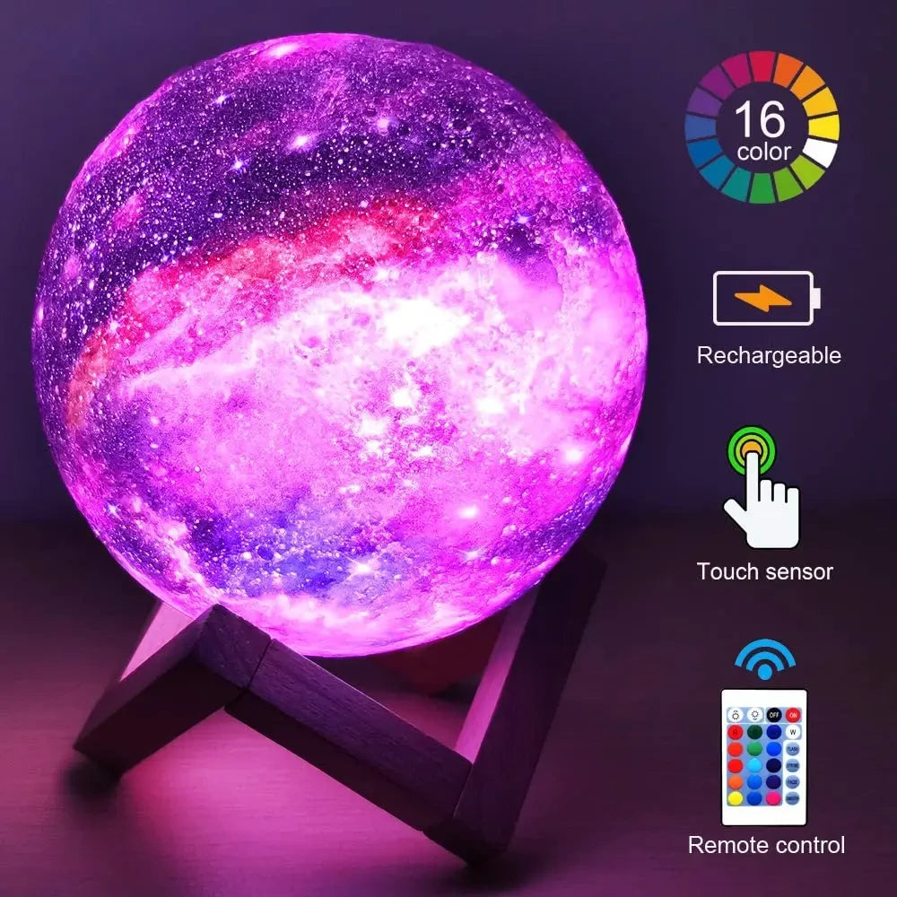 Lampara Luna Flotante que Levita y Gira - Decoracion LED