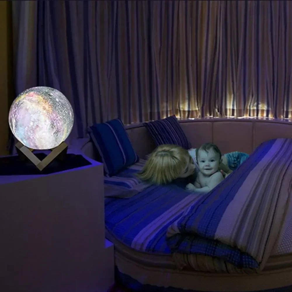 Lampara Luna Flotante que Levita y Gira - Decoracion LED