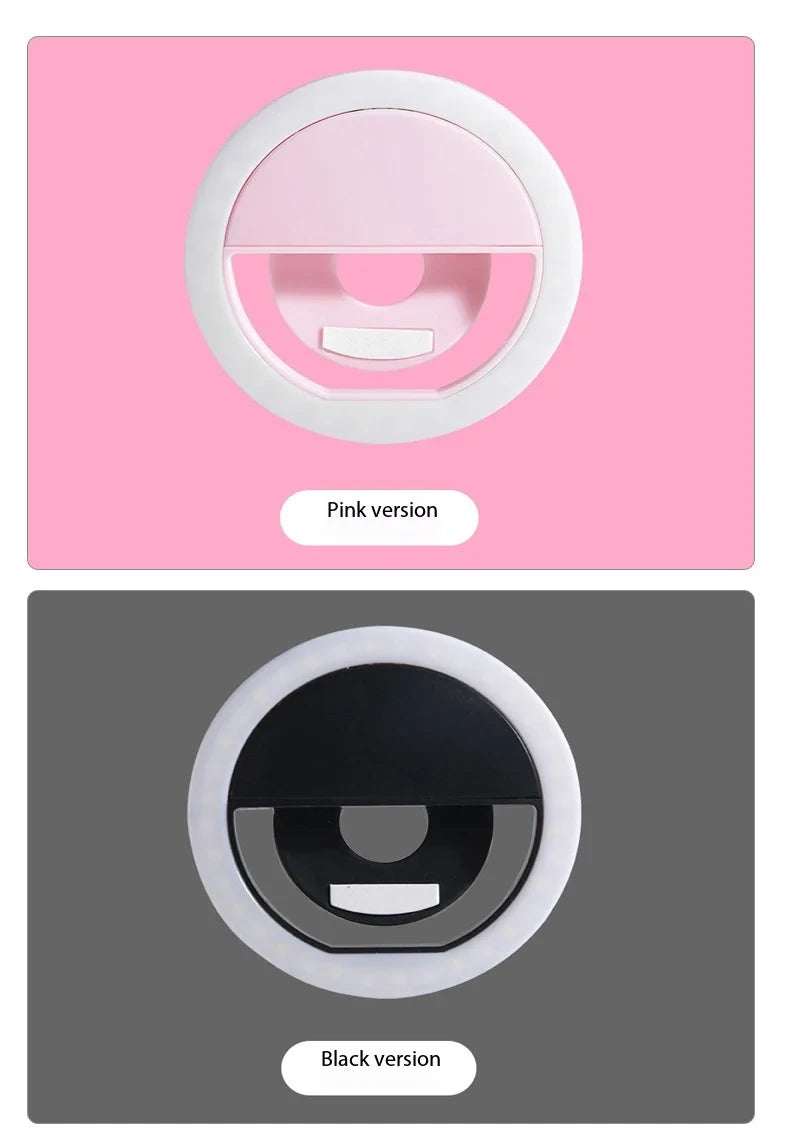 LED Selfie Ring Light Mobile Phone Clip-On Lamp Portable Uspb Charge for New 2026 High for Reliable Electronic Component