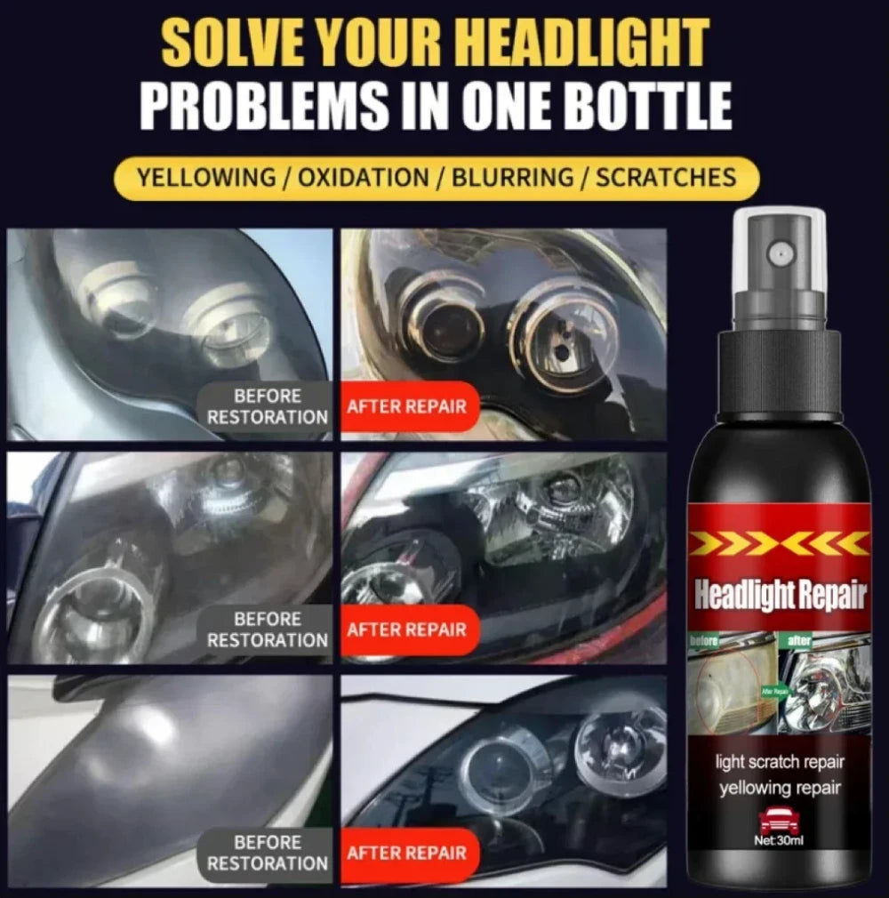 Headlight Restorer - Crystal-Clear Headlights in One Wipe