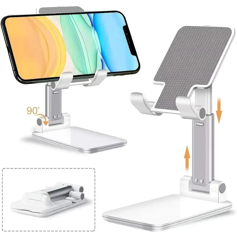 Soporte Plegable Ajustable Celular y Tablet | Aluminio Portátil