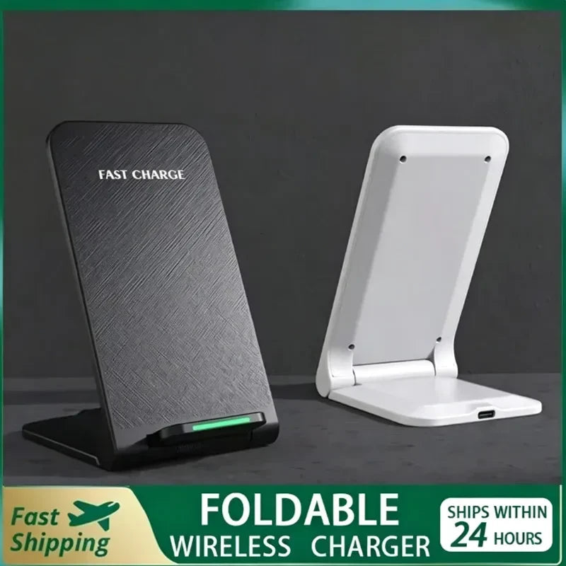 VIKEFON 3 in 1 Wireless Charger Stand for iPhone 16 15 14 13 12 Samsung Galaxy Apple Watch Airpods Pro Fast Charging Station