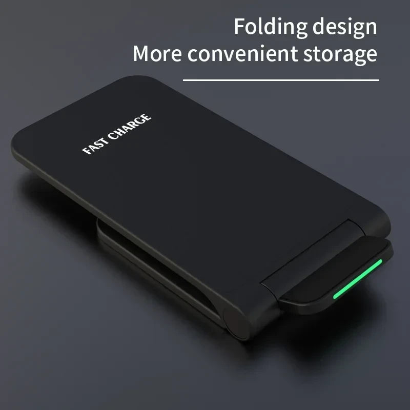 VIKEFON 3 in 1 Wireless Charger Stand for iPhone 16 15 14 13 12 Samsung Galaxy Apple Watch Airpods Pro Fast Charging Station