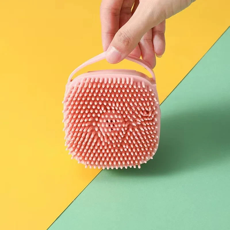 2-in-1 Silicone Pet Paw Cleaner Brush — with Shampoo Dispenser & Massager