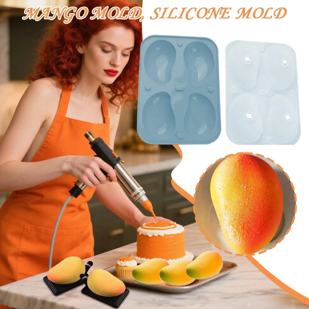 Molde de Silicona para Helado y Chocolate con Forma de Fruta