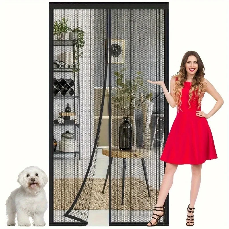 Magnetic Screen Door 38×83 in — Self-Closing, Pet Friendly, Bug Proof