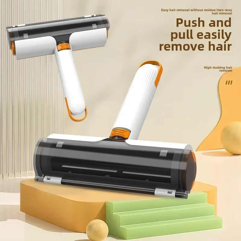 Reusable Pet Hair Remover Roller — Double-Sided, No Refills Needed (Dog & Cat, Couch & Car)