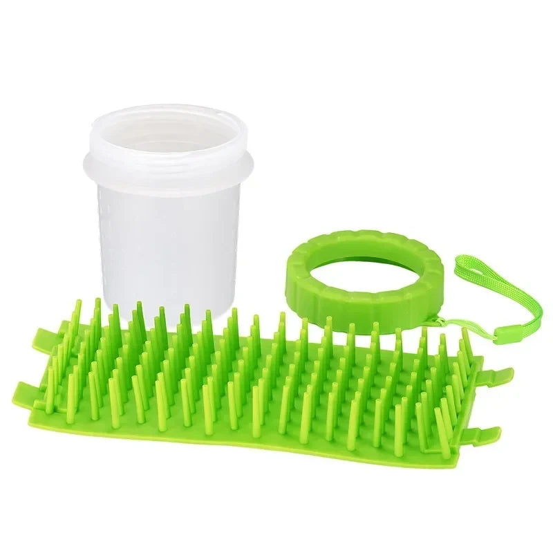 Dog Paw Cleaner Cup — Portable with Soft Silicone Bristles