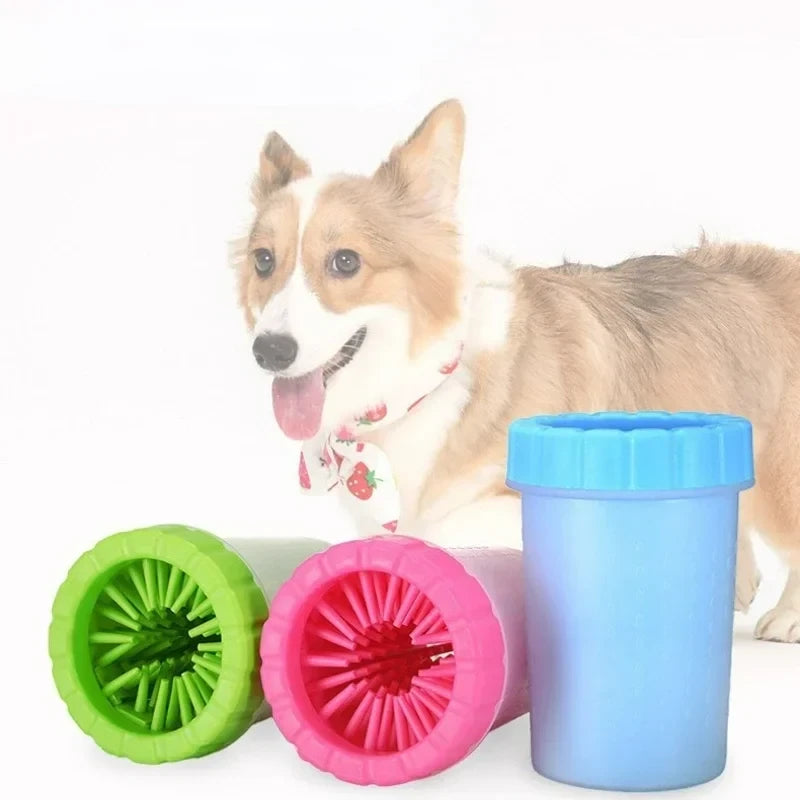 Dog Paw Cleaner Cup — Portable with Soft Silicone Bristles