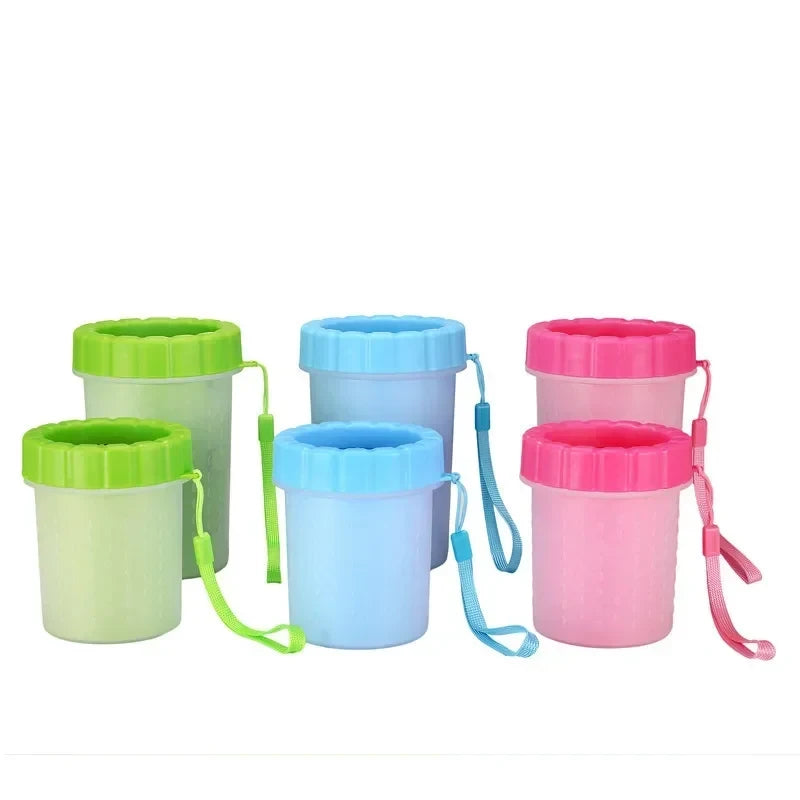 Dog Paw Cleaner Cup — Portable with Soft Silicone Bristles