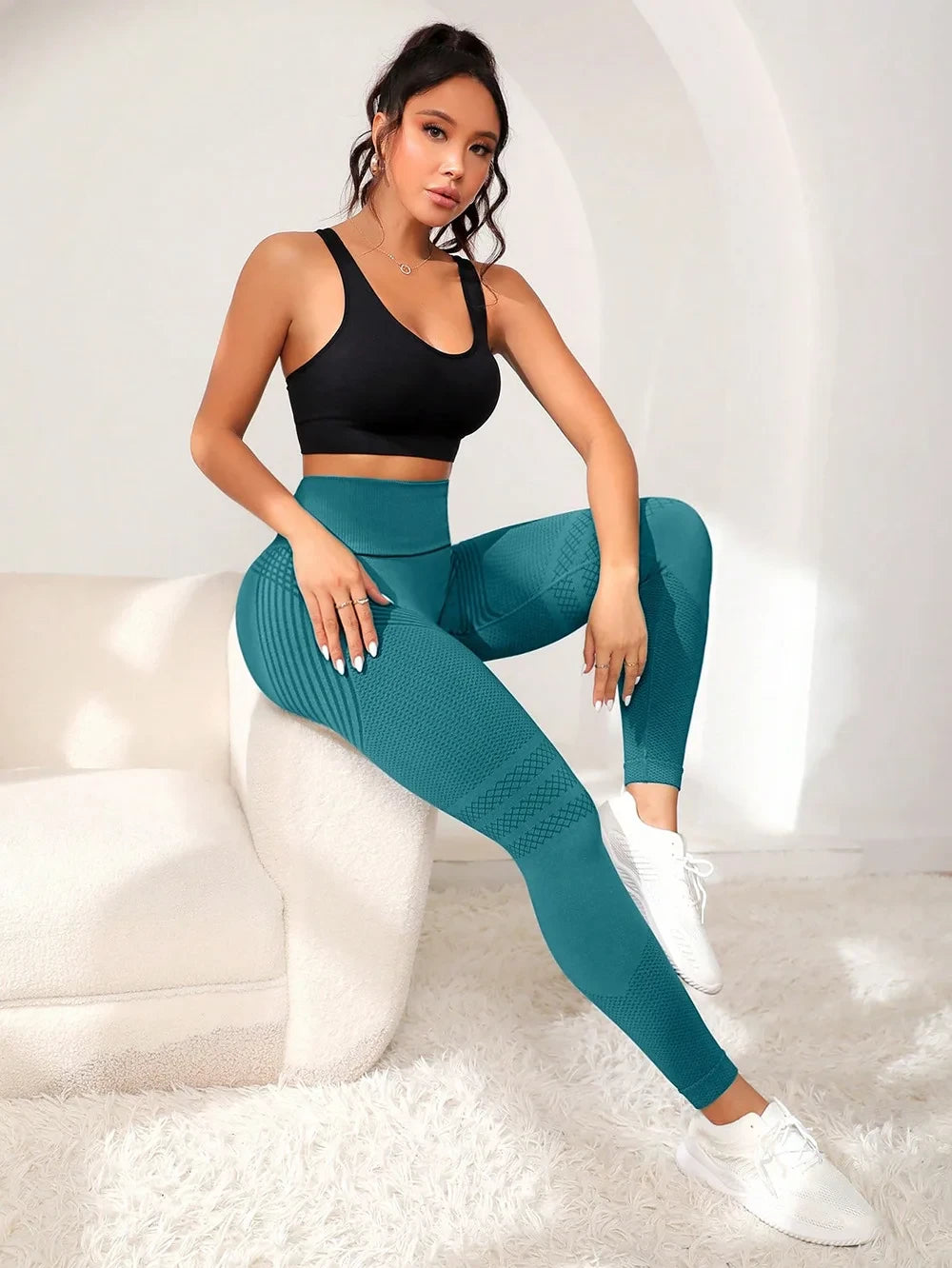 Leggings Sin Costuras Push-Up — Efecto Scrunch para Glúteos