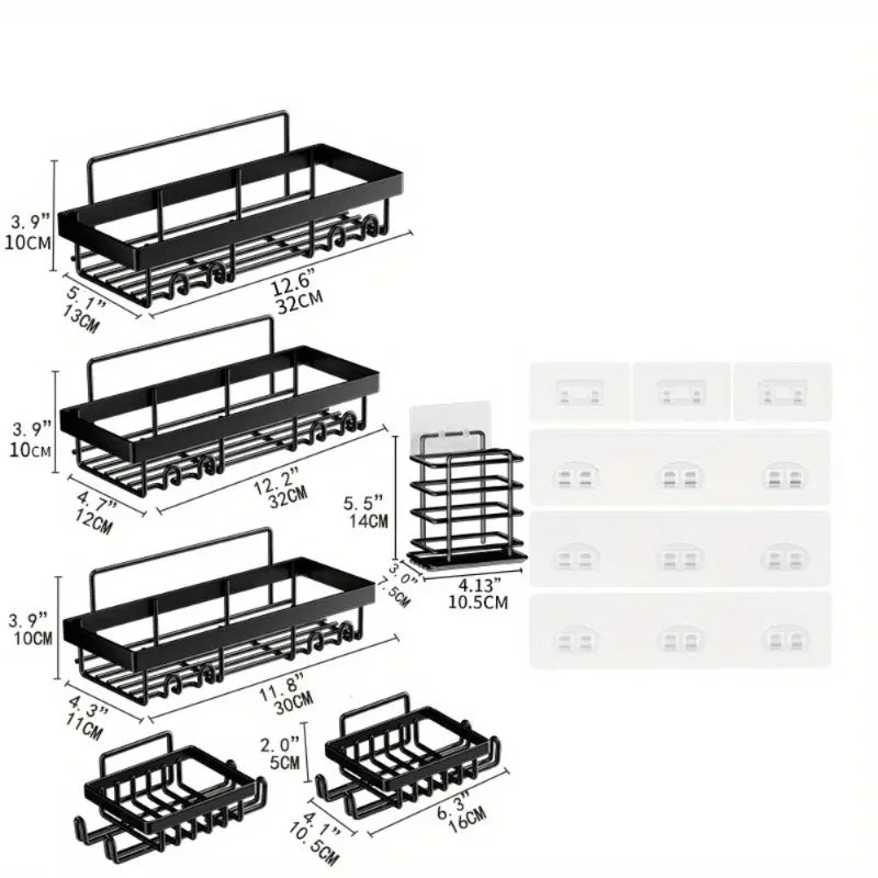 Adhesive Corner Shower Organizer - No Drilling Required