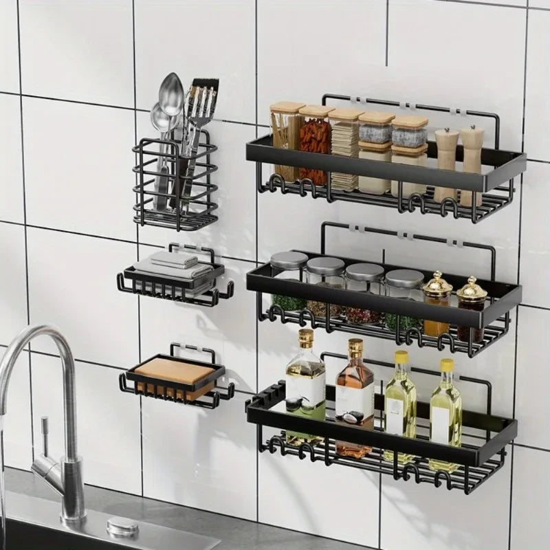 Adhesive Corner Shower Organizer - No Drilling Required