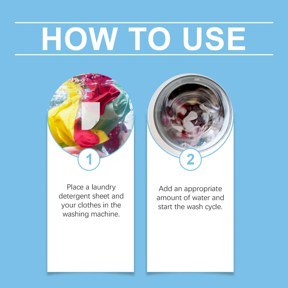 Laundry Detergent Sheets - Eco Concentrated Strips