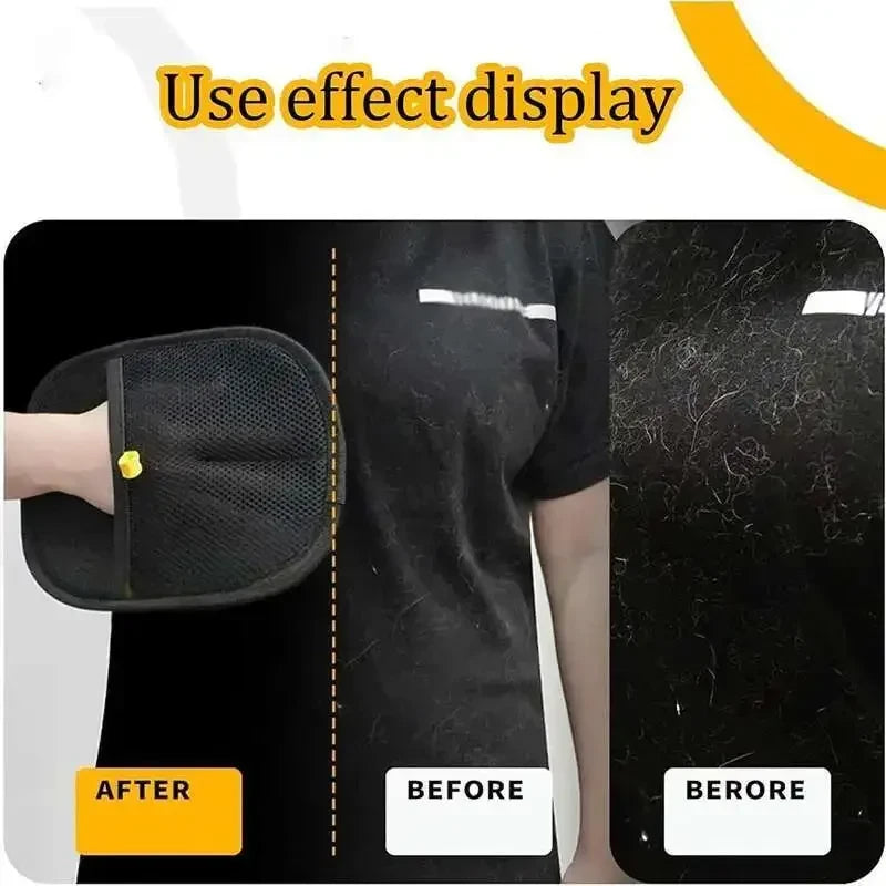 Reusable Pet Hair Remover Glove — Double-Sided Brush for Sofa & Carpet