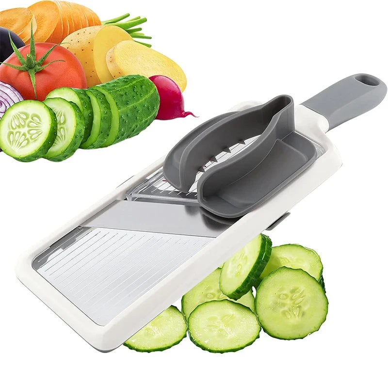 Mandolina de Cocina de Mano Ajustable — Rebanador de Verduras