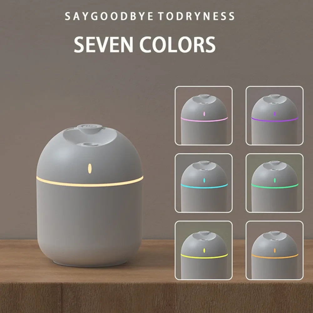 Humidificador de Niebla Fria Decorativo con Luz de Noche
