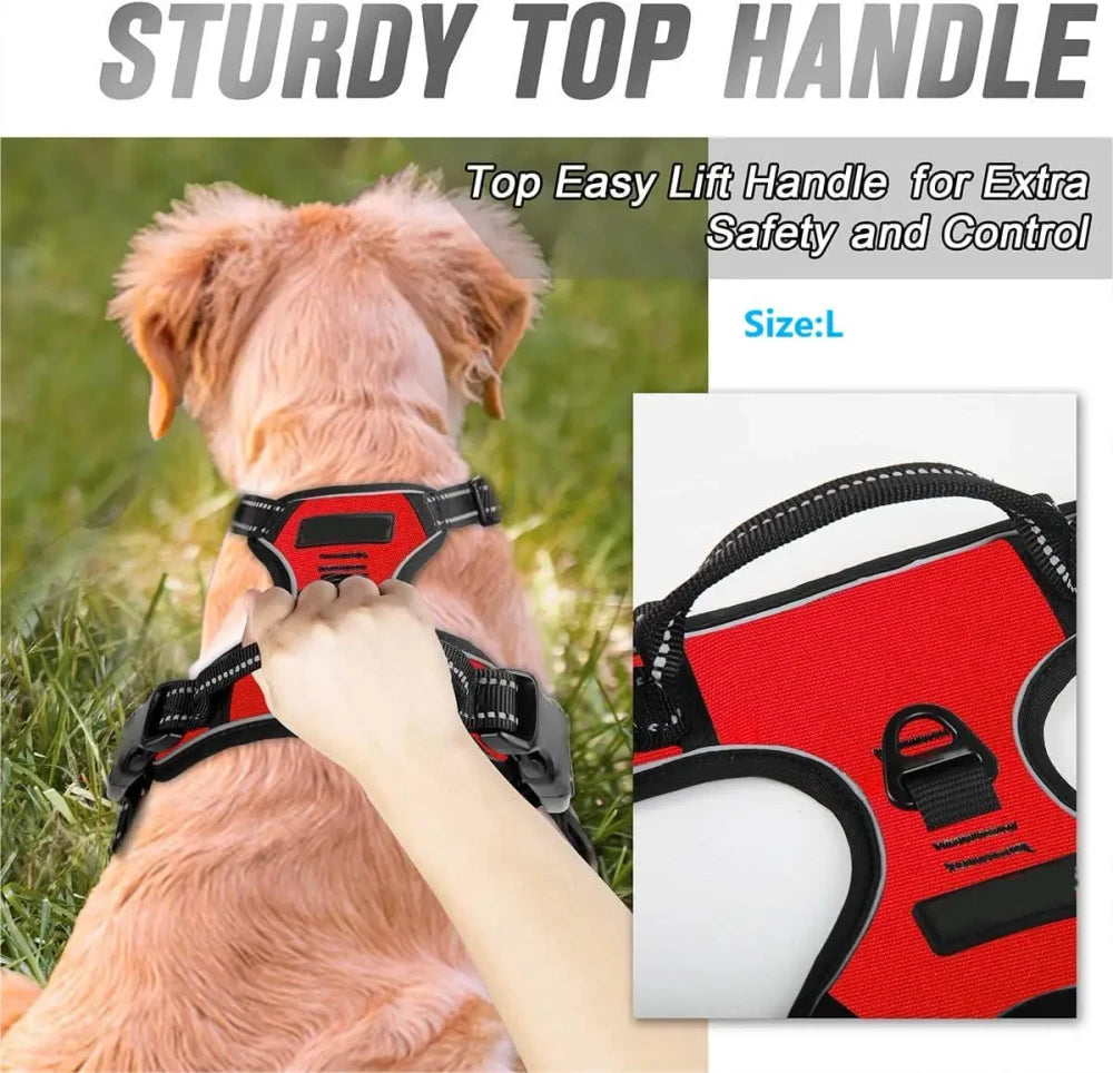 No-Pull Padded Dog Harness - Comfortable & Safe Walks