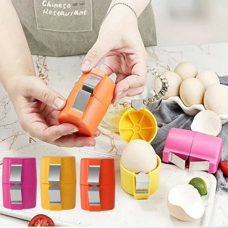 Cascador y Separador de Huevos de Mano | Separa Yema y Clara de un Apretón - Egg Cracker Separator