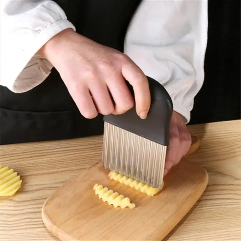 Cortador Ondulado de Verduras — Rebanador en Zigzag
