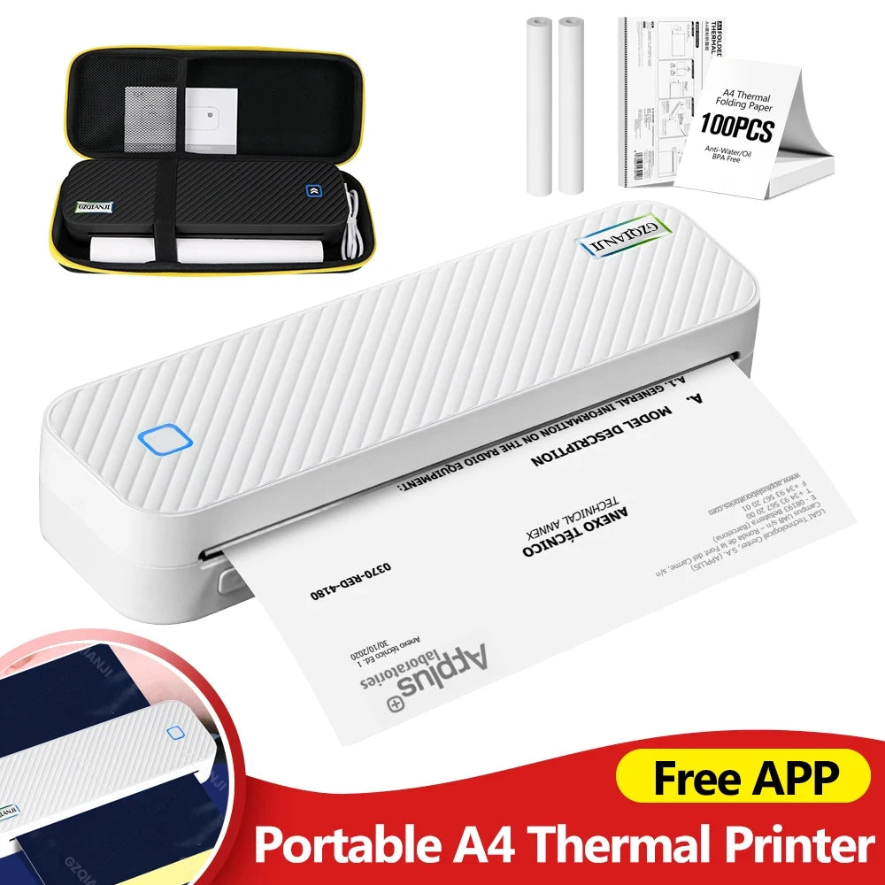 Impresora Portátil Sin Tinta Bluetooth para Hogar, Estudio y Oficina