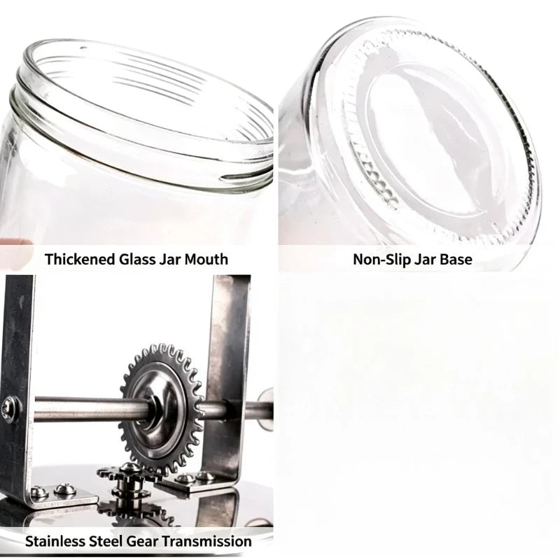 Glass Hand-Crank Butter Churner — Make Homemade Butter