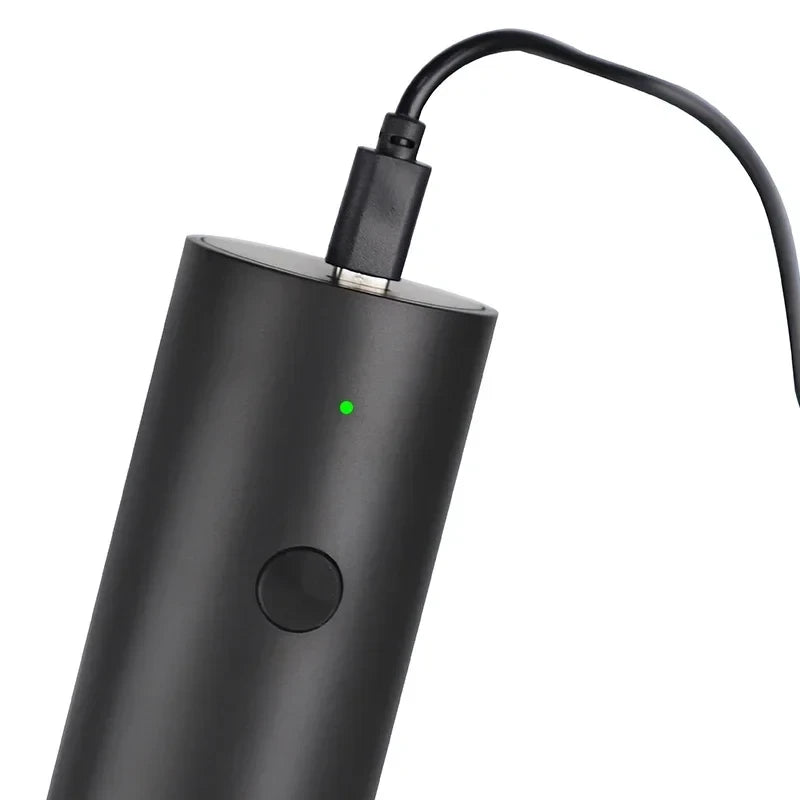 Set Molinillo Eléctrico de Sal y Pimienta — Recargable USB con Base