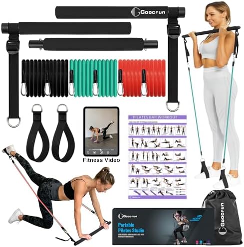 Barra de pilates en uso