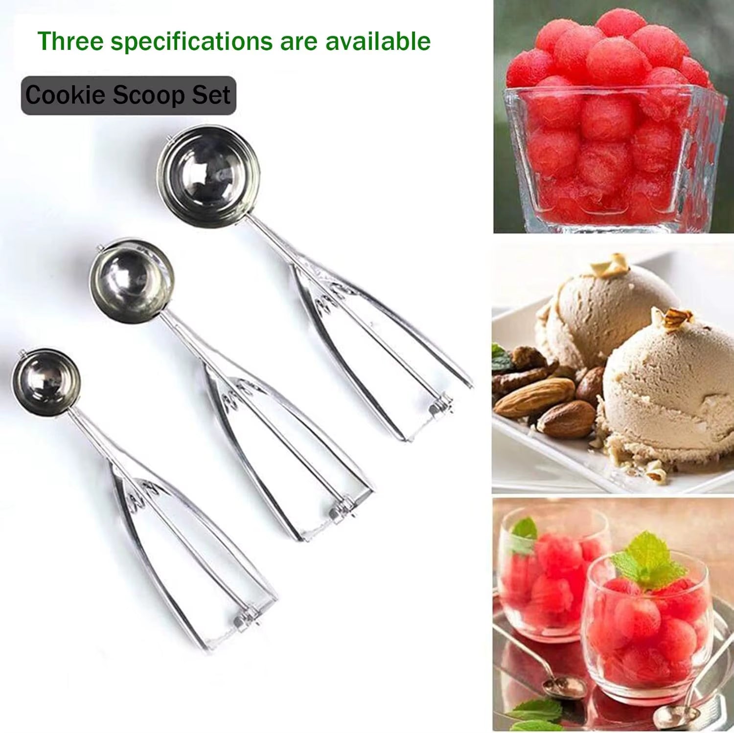 Cookie scoops with cupcake batter for muffin pan portioning
