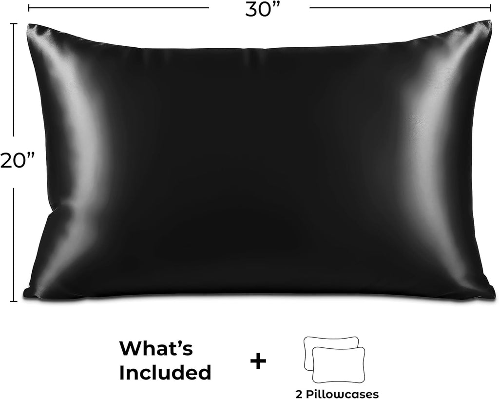Funda de almohada satinada cuidado del cabello y cutis