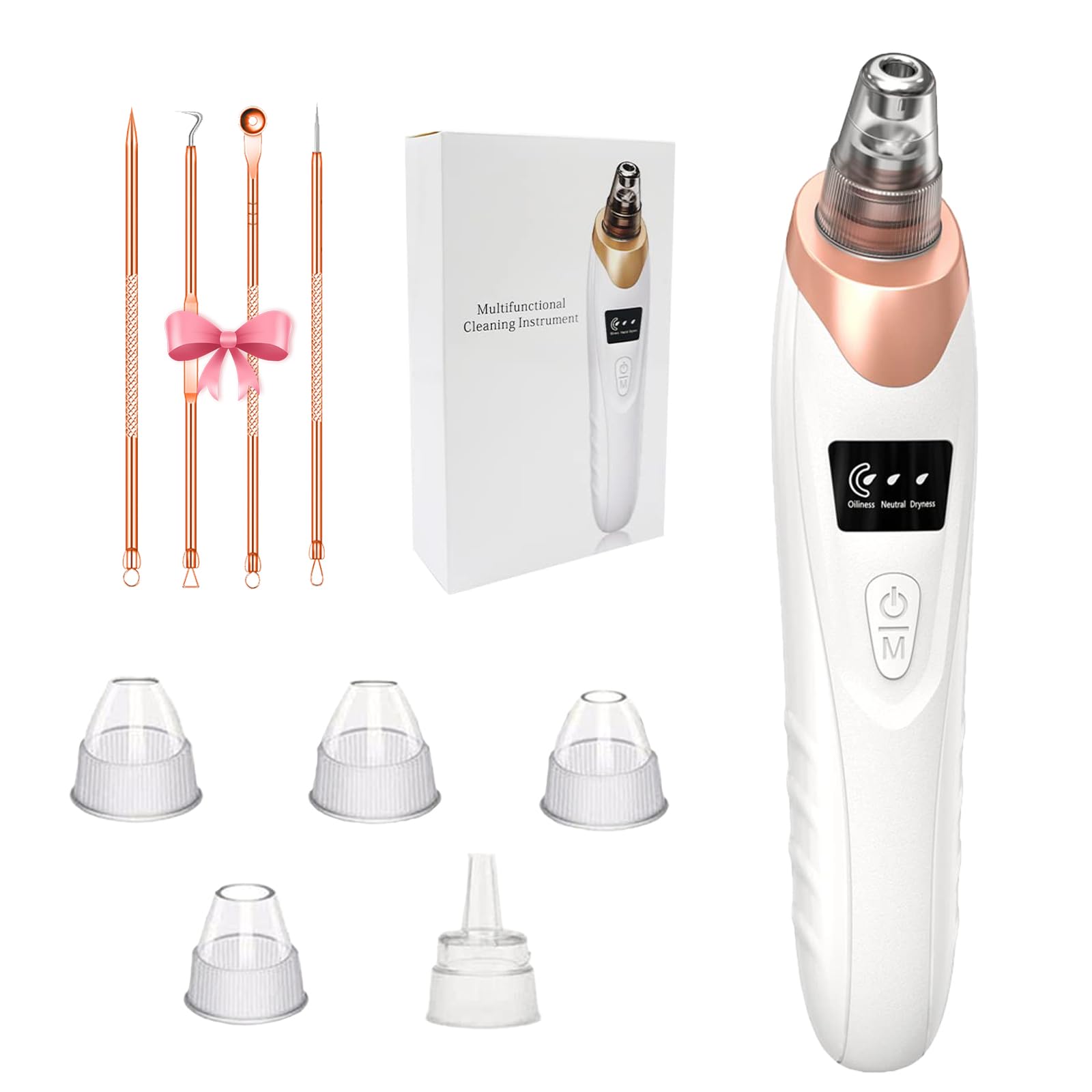 Blackhead Remover Vacuum — Rechargeable Pore Cleaner