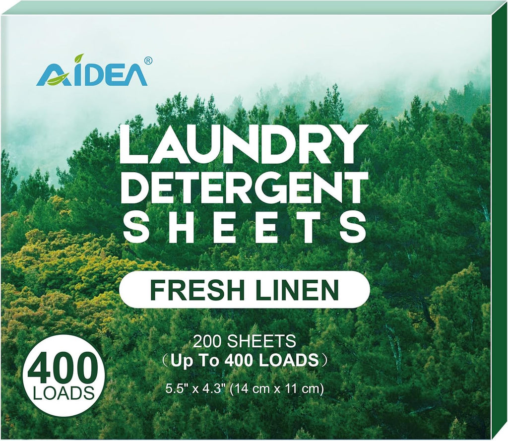 Laundry Detergent Sheets, Washer Sheet Detergent, No Plastic Jug, Laundry Soap Sheet for Travel, Home Washing, Fresh Scent-(160 Loads) 80 Sheets