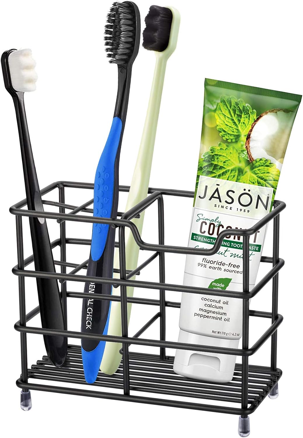 Soporte de cepillos de dientes de pared para baño