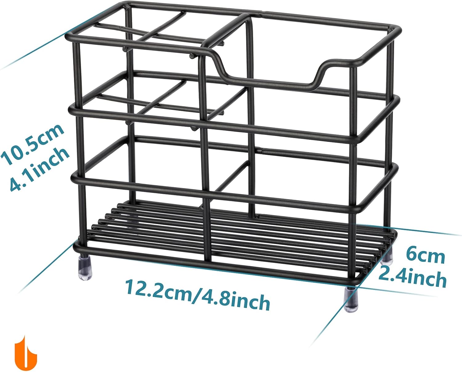 Organizador de baño con soporte para cepillos