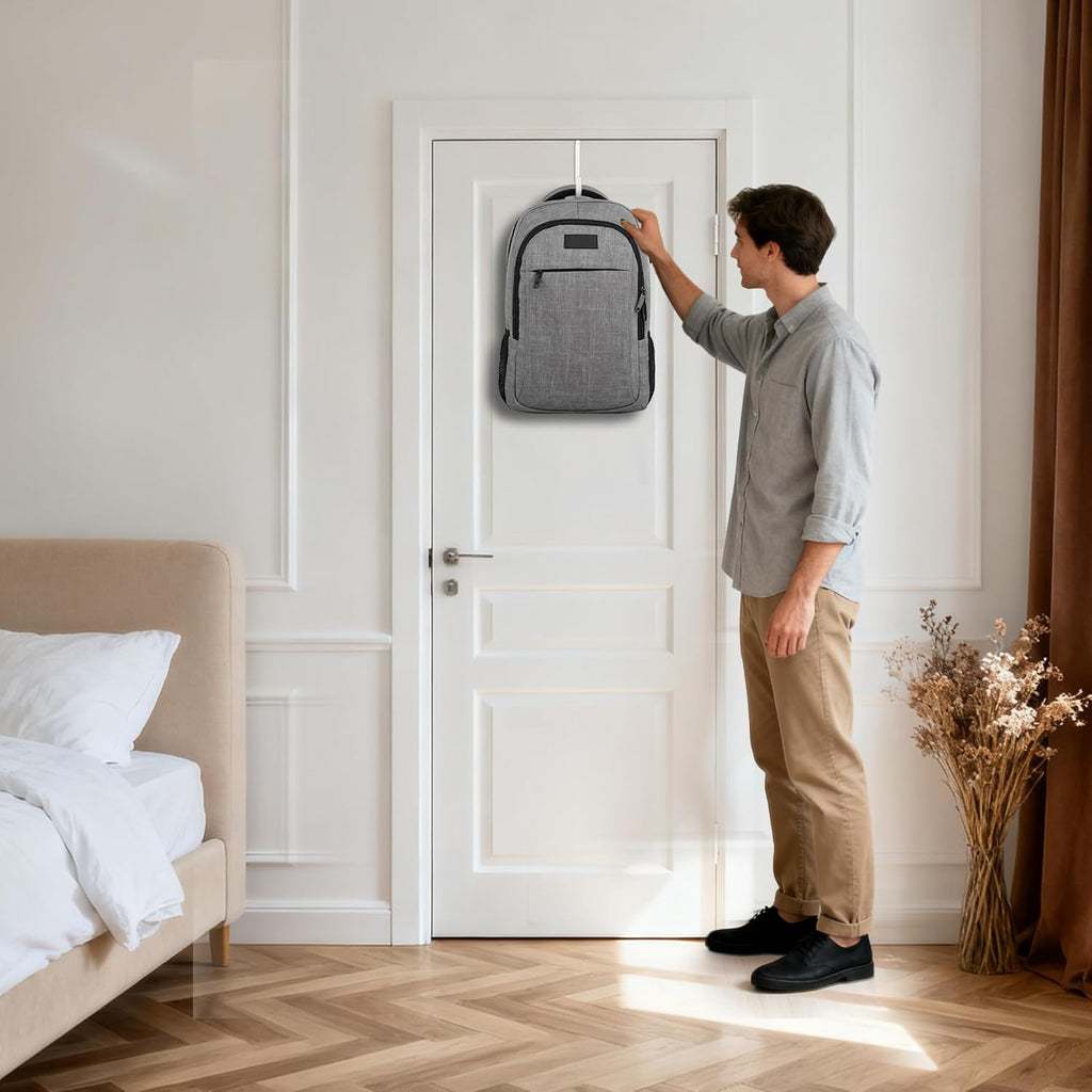 Sistema de organización con ganchos para colgar en puerta